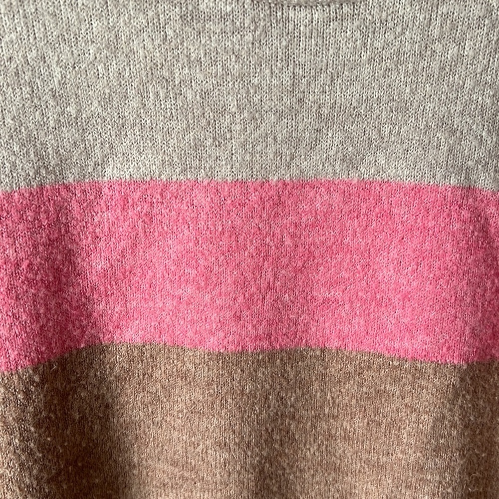 Pink Color Block Sweater - Picture 2 of 3